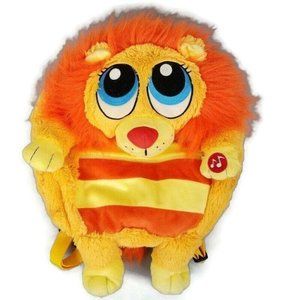Mushabelly Lion Plush Backpack Jay Franco Orange
